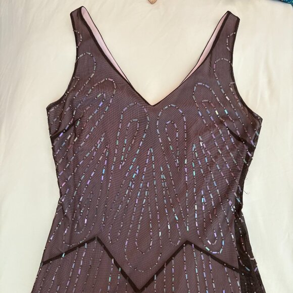 BCBGMaxAzria New Year's Eve Cocktail Dress Art Deco Vibes XS - Picture 8 of 11